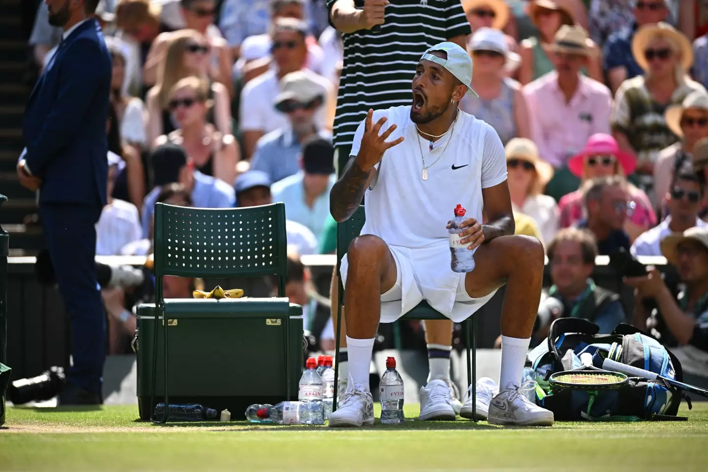 Kyrgios was not happy even during the final. Image: Alamy