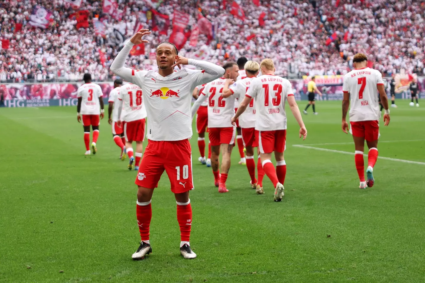 Simons scored 11 goals in 33 games in all competitions for RB Leizpig last season. Image credit: Getty