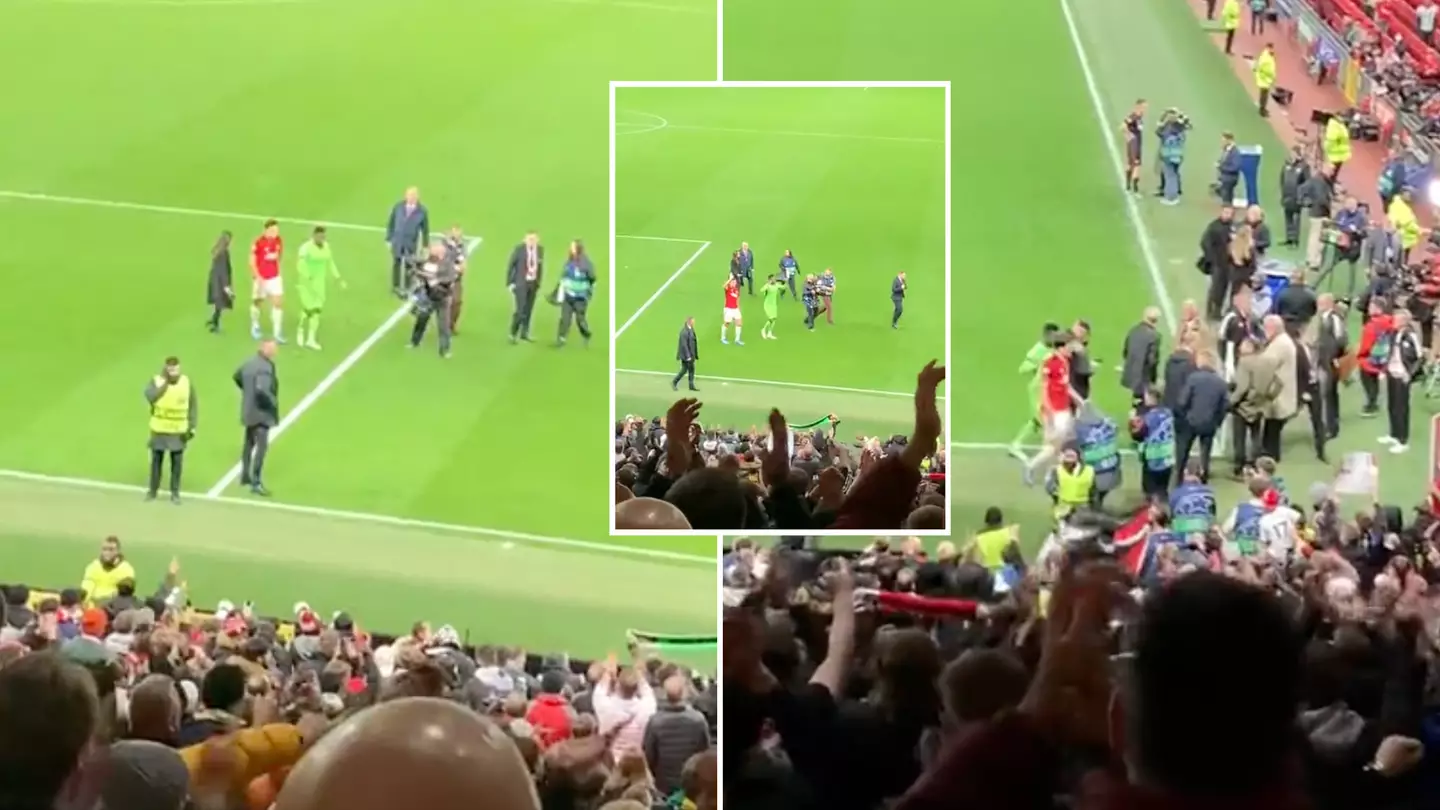 Harry Maguire and Andre Onana receive standing ovation from Man United fans after Champions League heroics