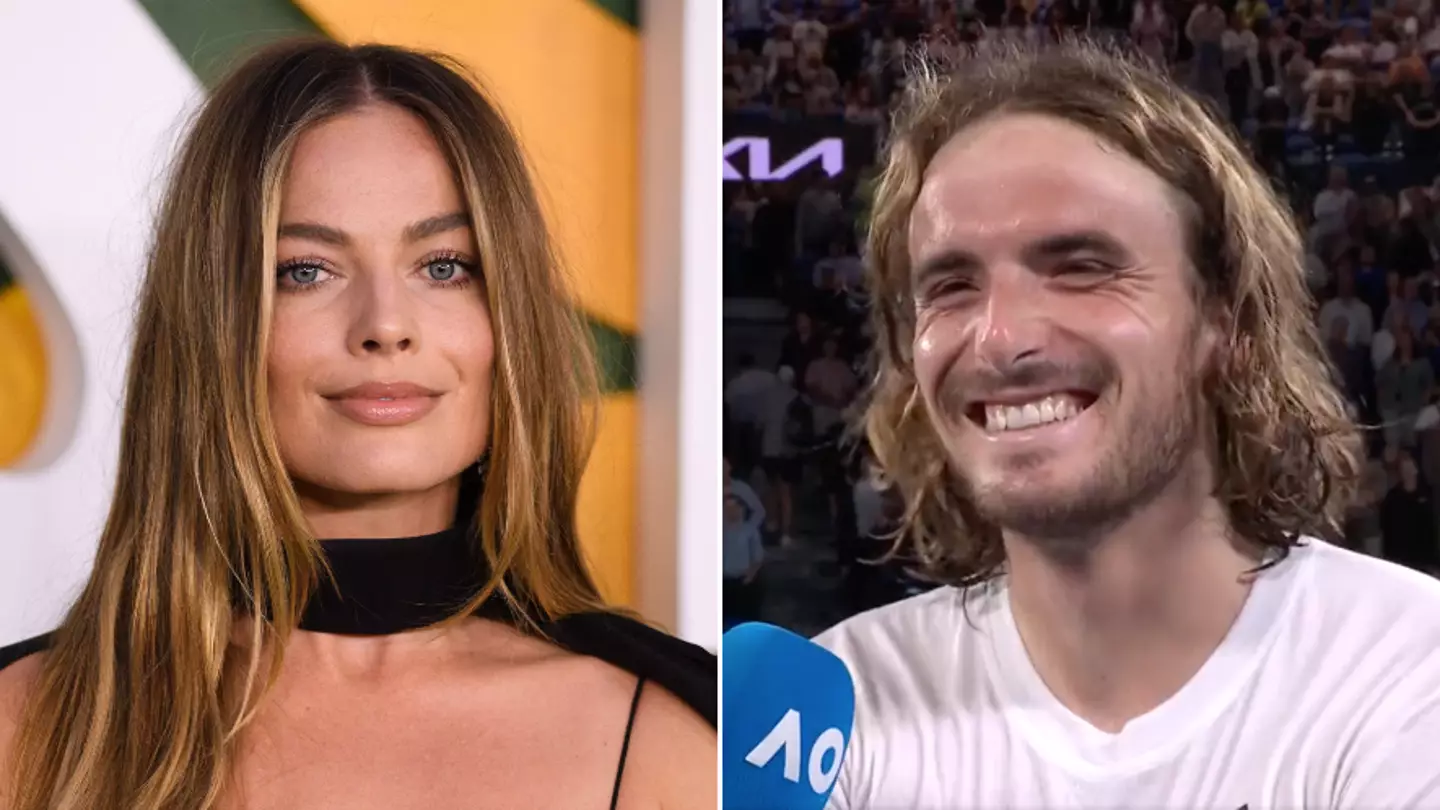 Stefanos Tsitsipas shoots his shot at Hollywood megastar Margot Robbie