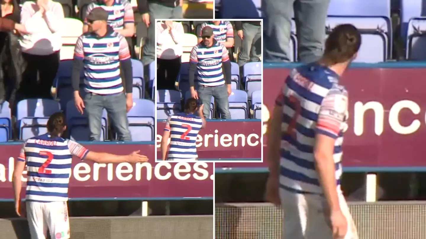 Andy Carroll angrily confronts Reading fan after draw against Birmingham, he wasn't happy