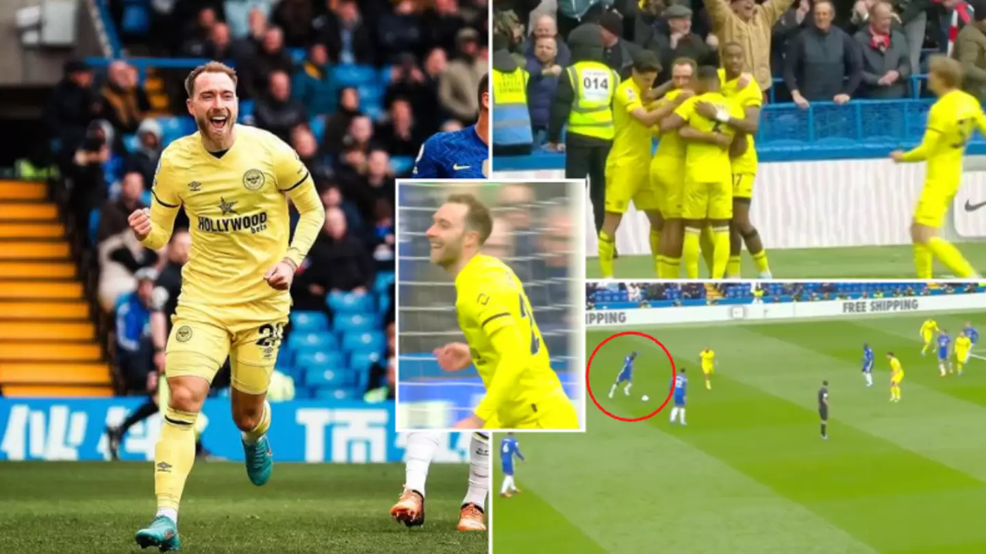 Christian Eriksen Scores His First Brentford Goal In Huge Win Over Chelsea After Antonio Rudiger Wonderstrike