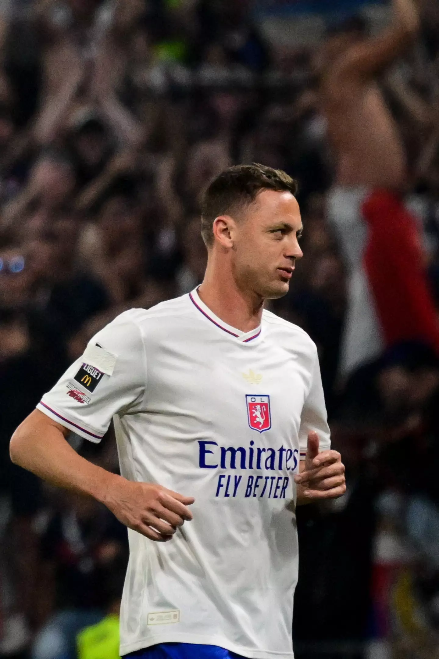 Nemanja Matic covered up the rainbow logo. Image: Getty