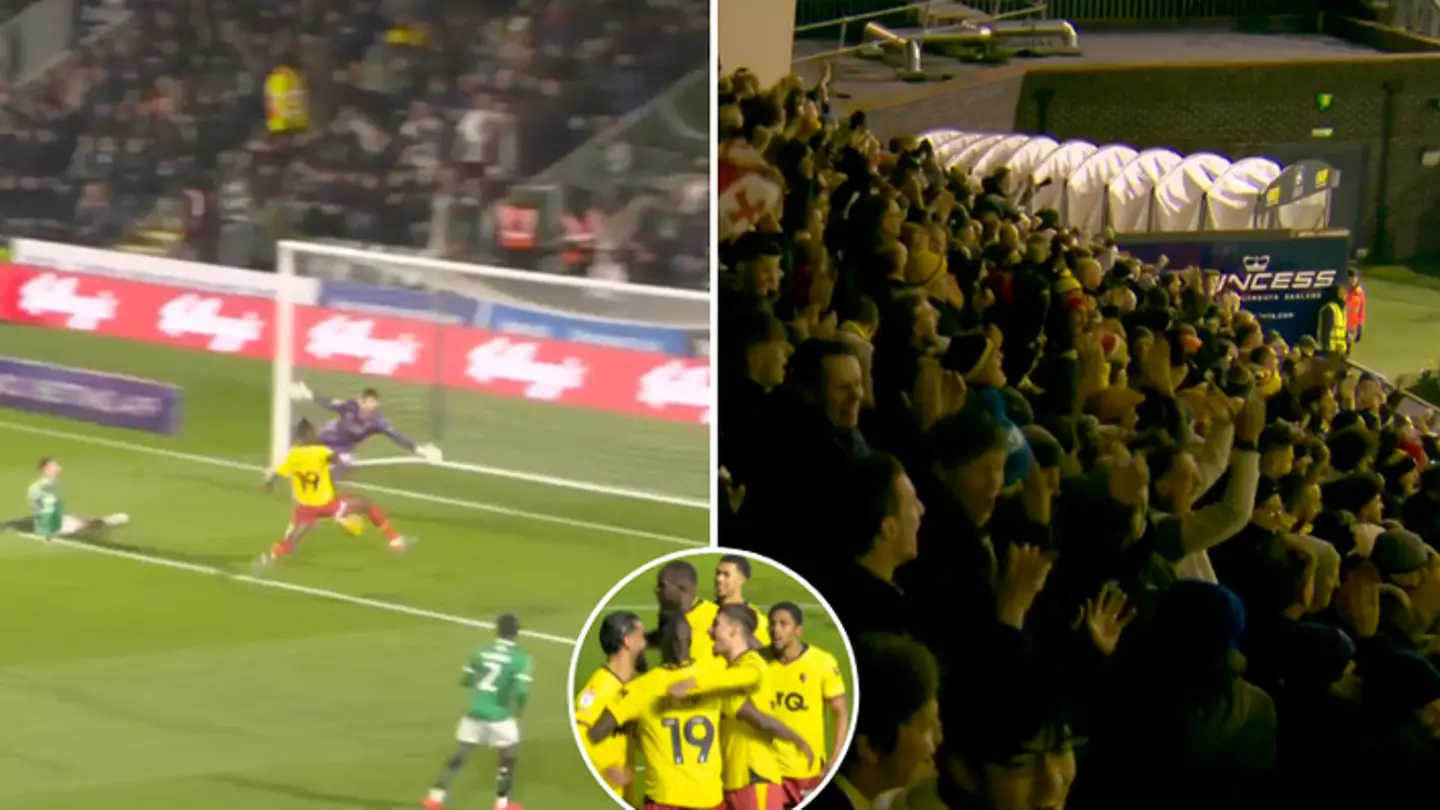 Watford fans had the weirdest reaction ever to taking the lead against Plymouth, the commentators couldn’t believe it