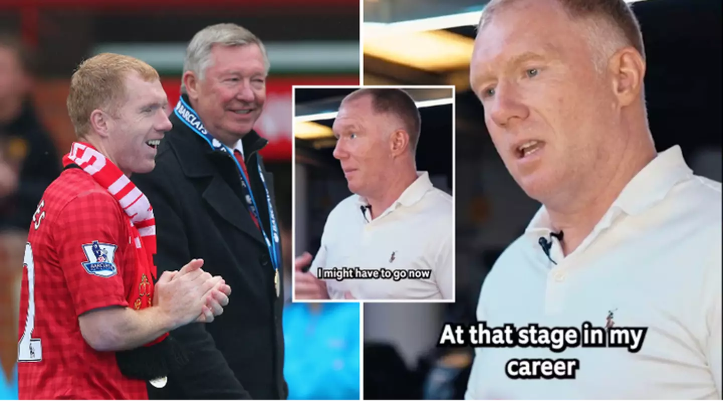 Paul Scholes thought he would be forced out of Man Utd when Sir Alex Ferguson signed midfielder