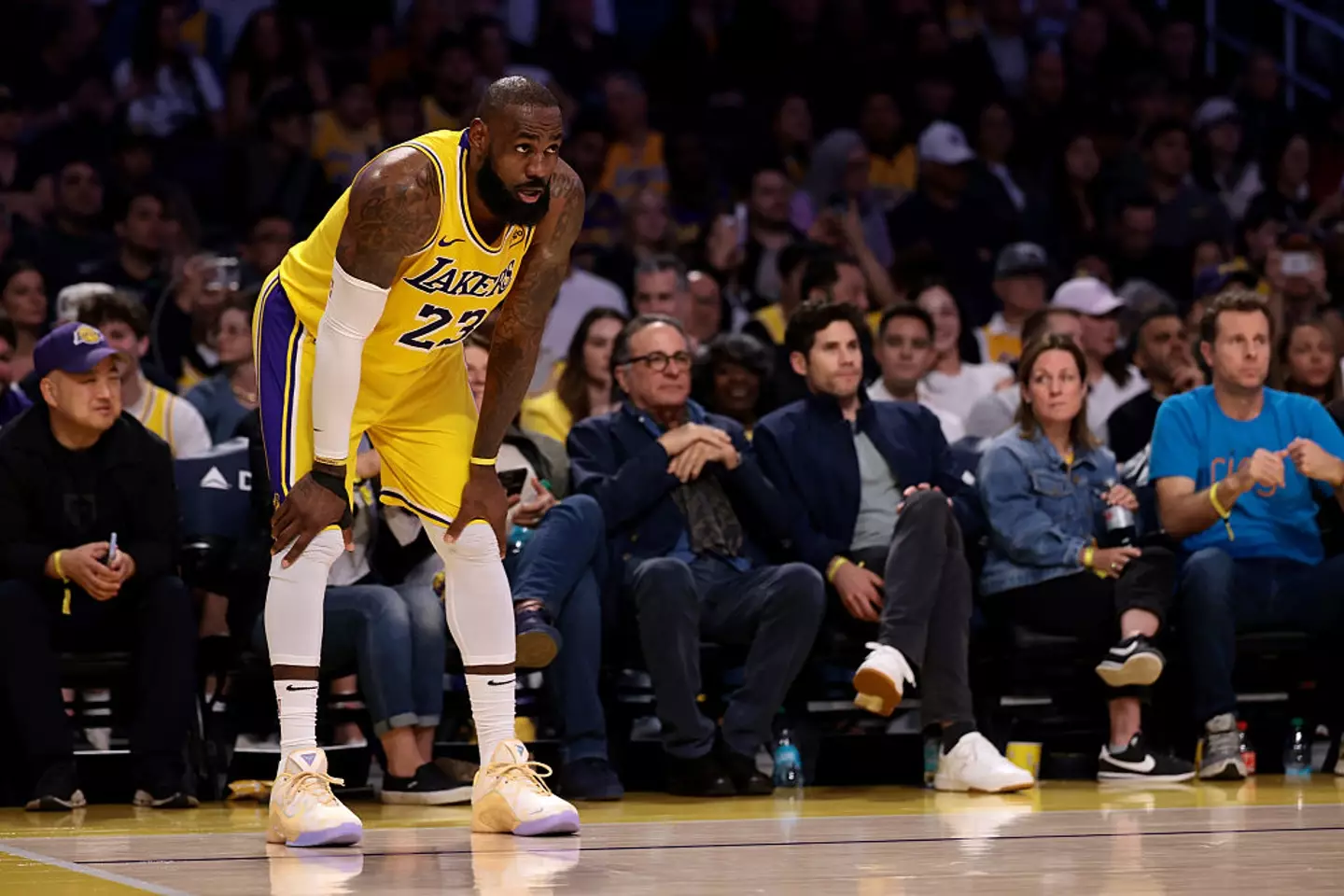LeBron James in action for the LA Lakers on April 11 (Credit:Getty)