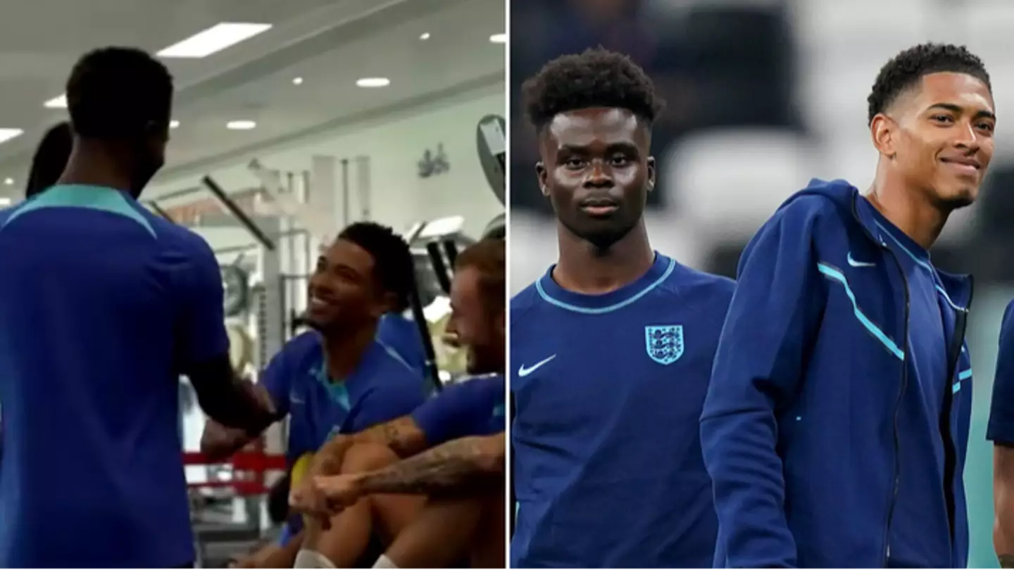 Fans have a theory after Bukayo Saka spotted singing another club's anthem on England duty