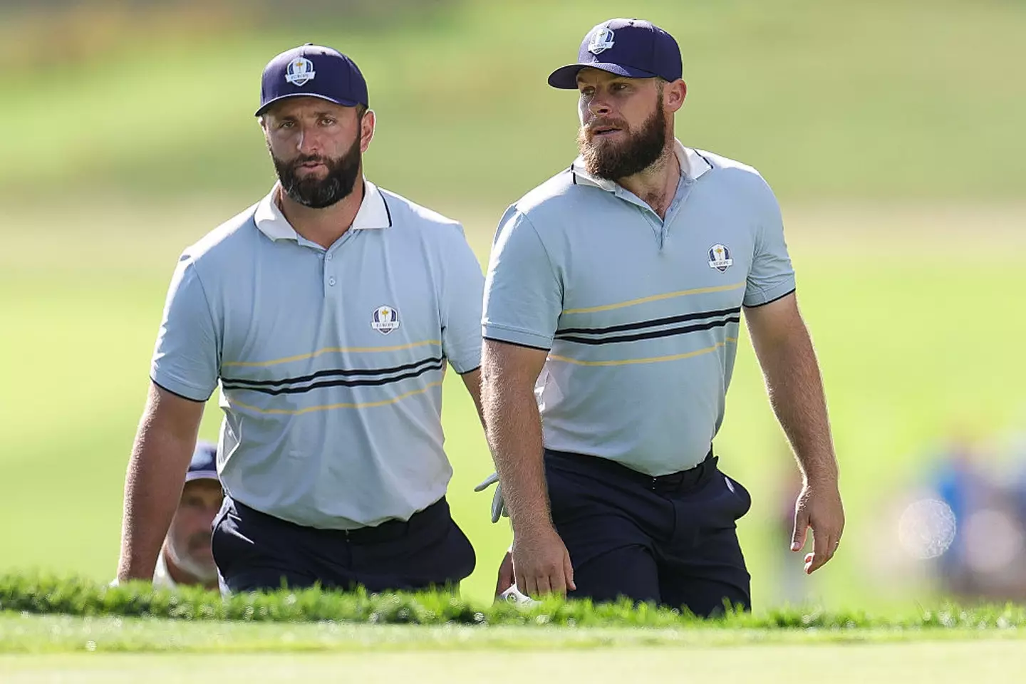 Jon Rahm and Tyrrell Hatton at the 2025 Ryder Cup (Credit:Getty)