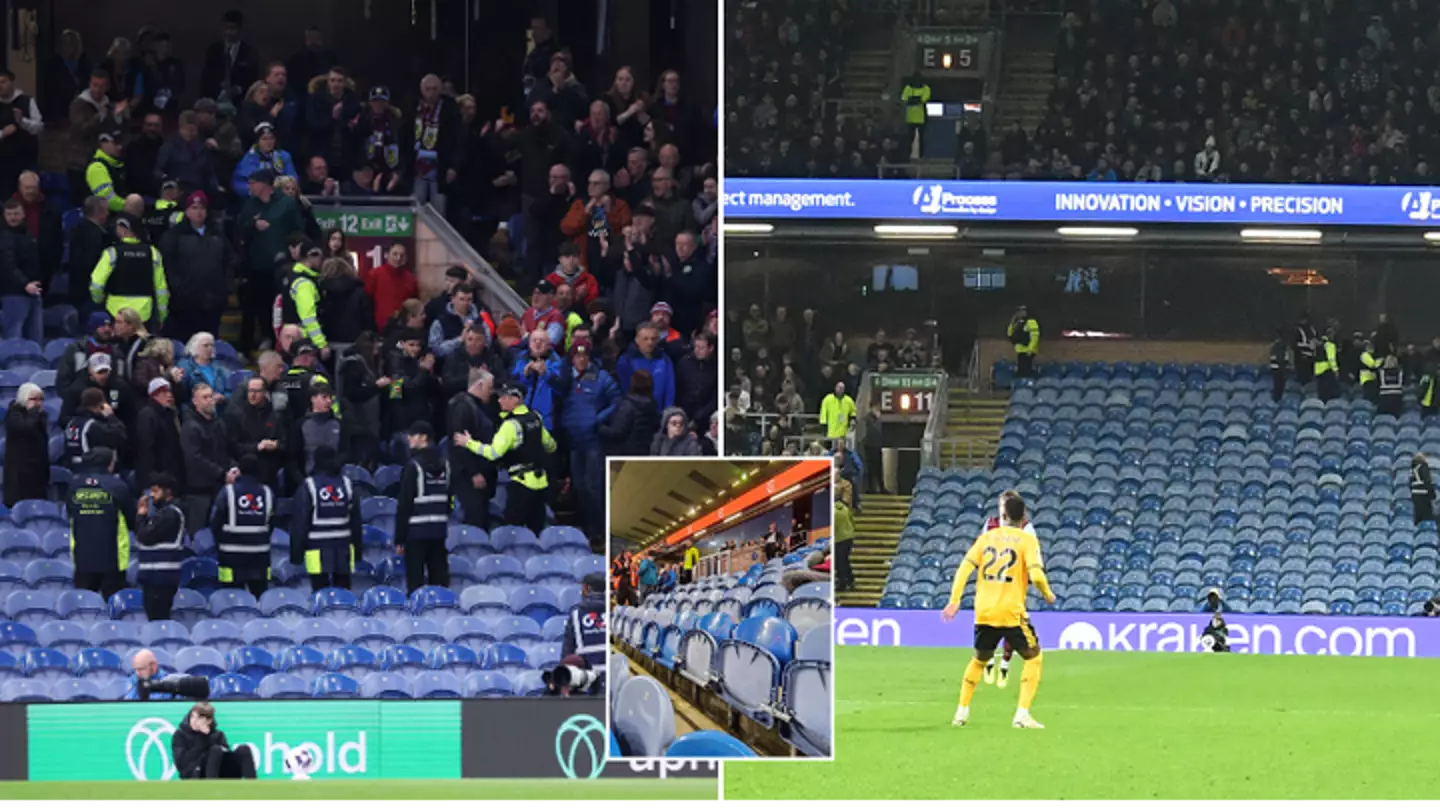 Burnley fans forced to evacuate stand during Wolves match as police intervene