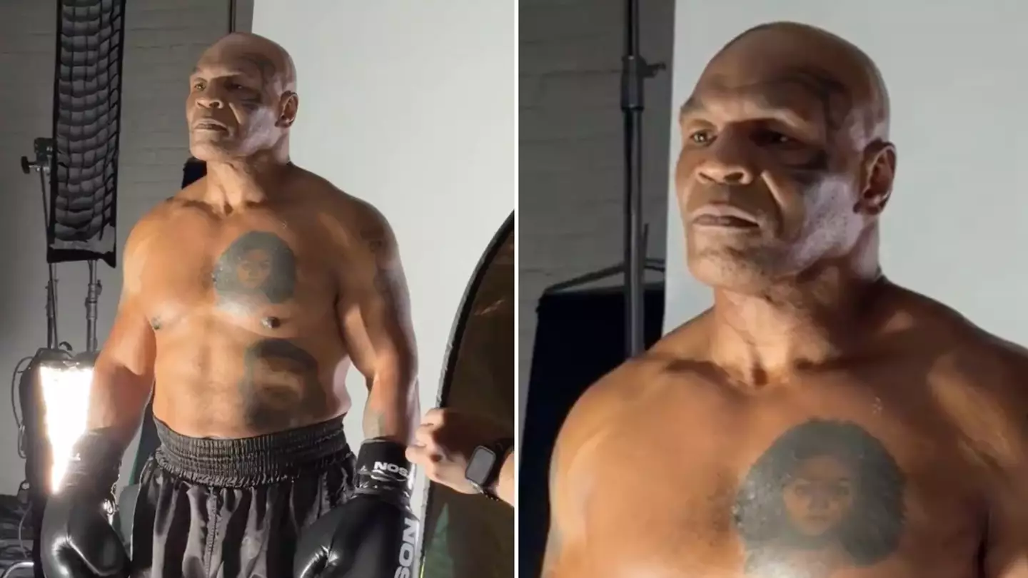 Footage of Mike Tyson shooting promo video for Jake Paul fight completely confuses fans as odd detail spotted