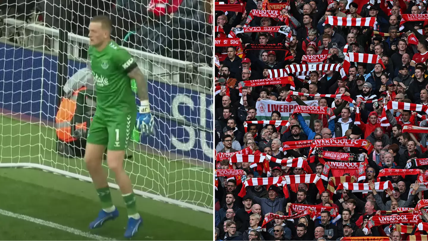 Liverpool fans broke tradition to boo Jordan Pickford during Merseyside derby