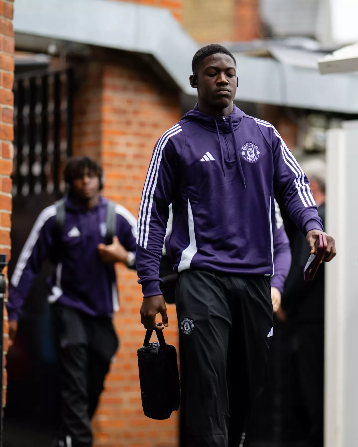 Mainoo looked dejected as he left Craven Cottage. Image credit: Getty