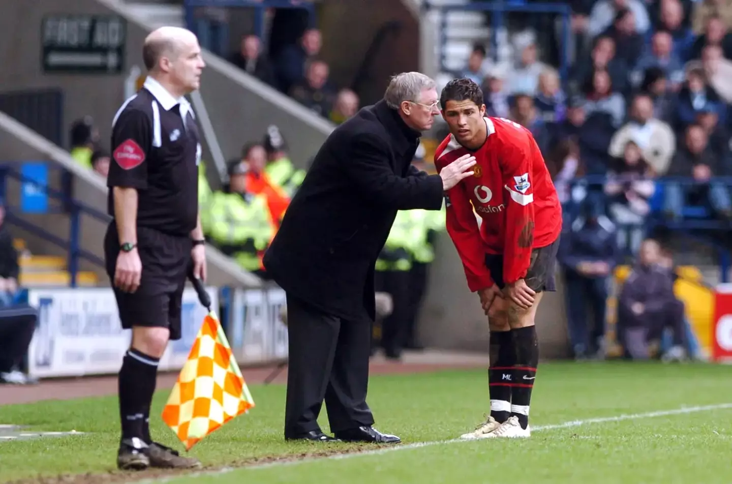 Ferguson had a great relationship with Ronaldo. Image: Alamy