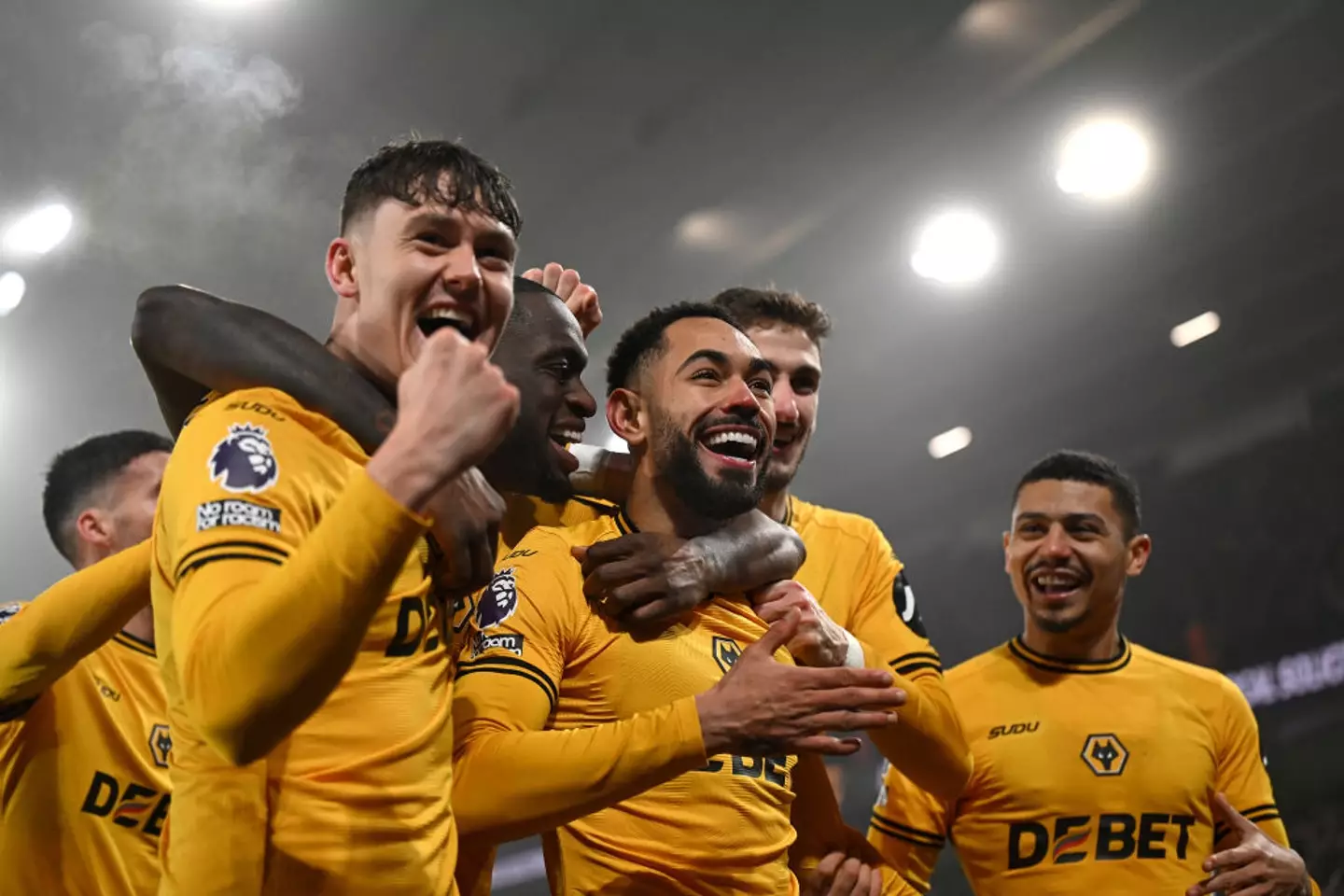 Matheus Cunha and Hwang Hee-chan each scored to hand Wolves a 2-0 victory over Manchester United. (Image: Getty)