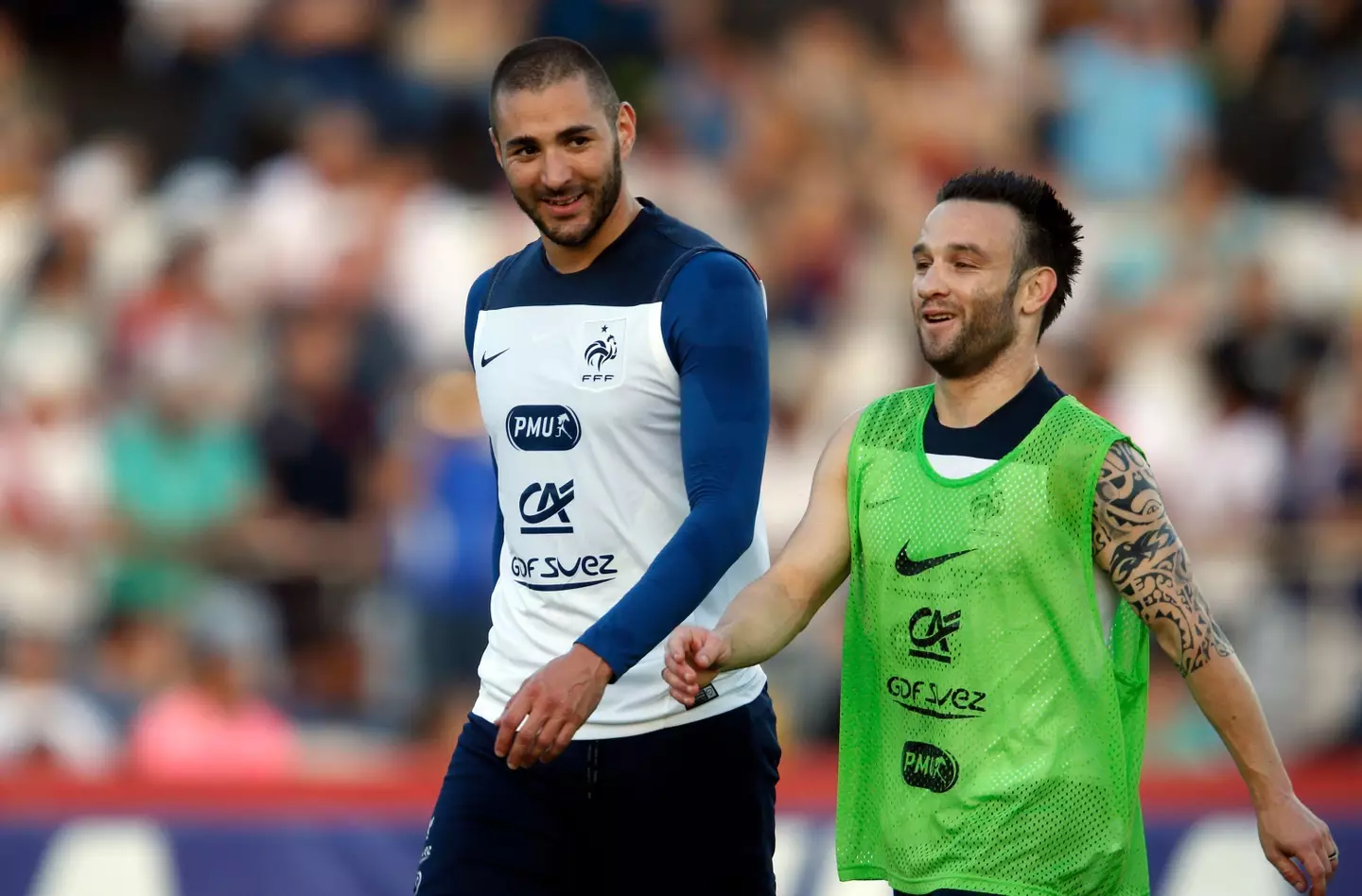Benzema was found guilty of conspiring to blackmail his former teammate Valbuena (Image: PA)