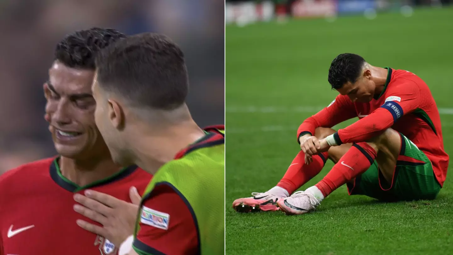 Cristiano Ronaldo's ex-Premier League rival brands Portugal star 'embarrassing' after he breaks down in tears