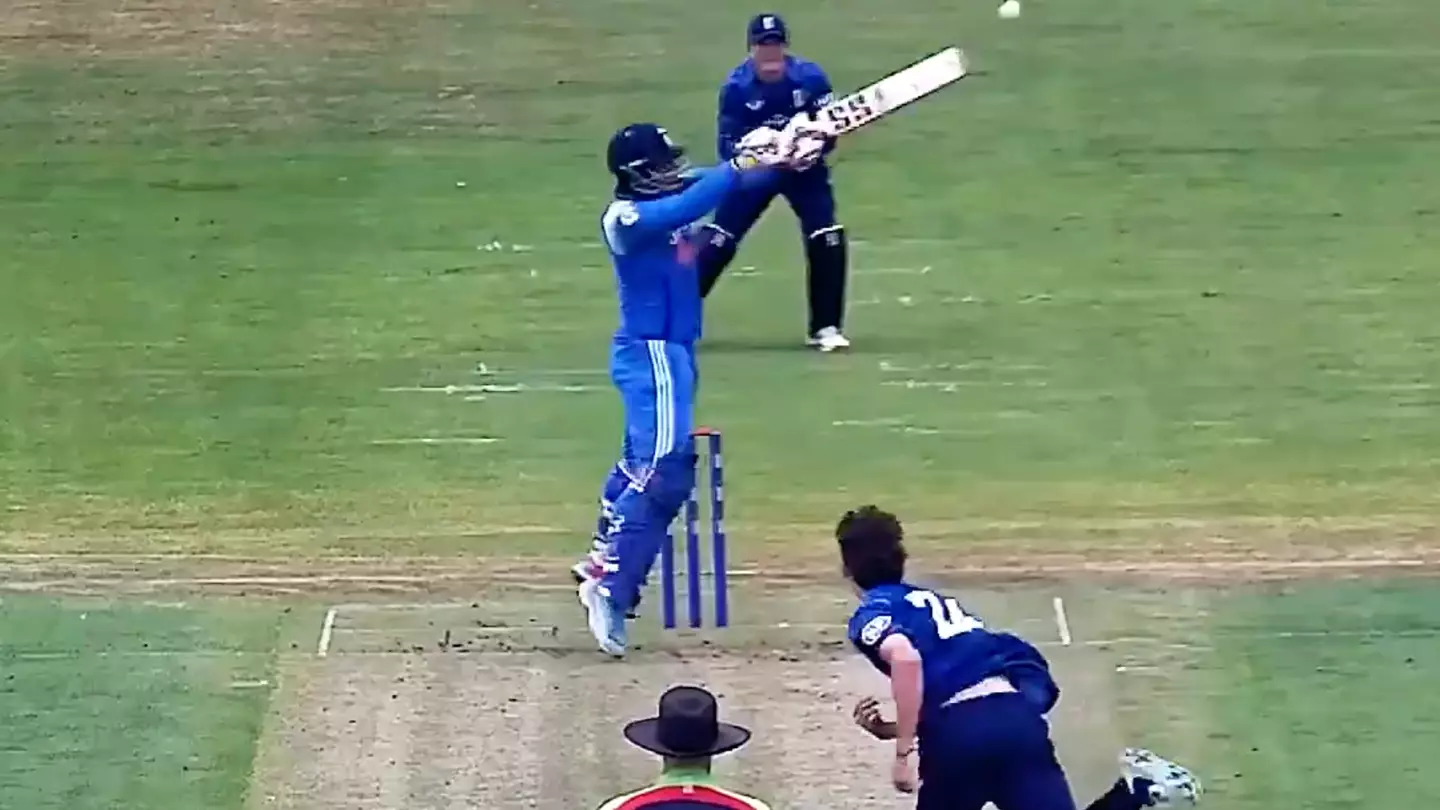 Footage of 14-year-old cricketer is going viral as he smashes 10 sixes in match and breaks 49-year record