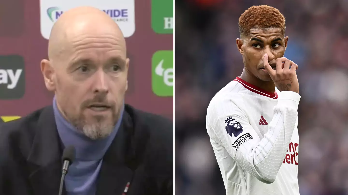 Erik ten Hag responds to claims Marcus Rashford snubbed Man Utd fans after West Ham defeat