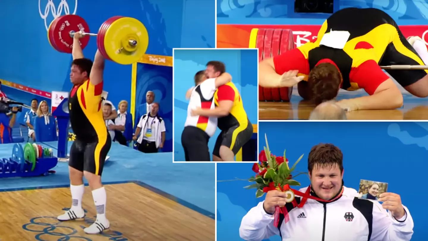 Weightlifter won gold at the Olympics after promise to his late wife who tragically died in accident months before