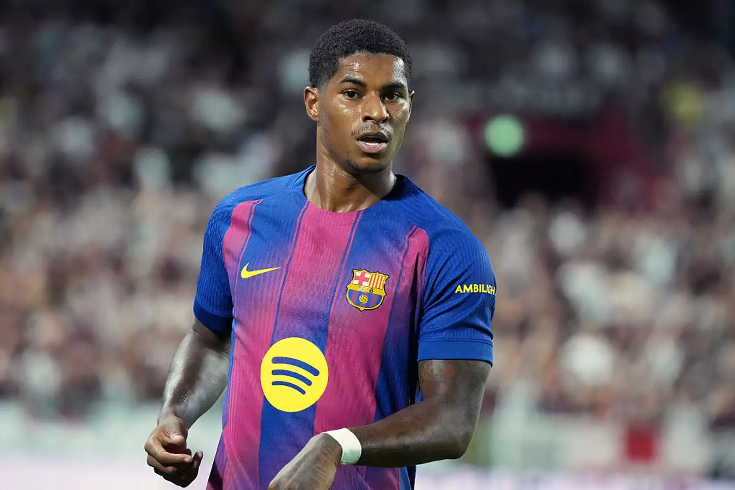 Marcus Rashford played just 33 minutes in his Barcelona debut. (Image: Getty)