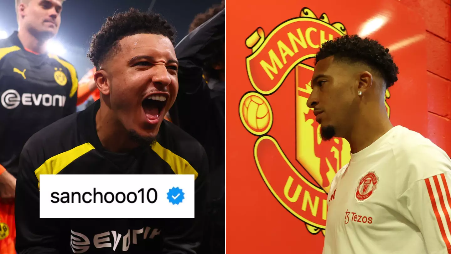 The one Man Utd player who commented on Jadon Sancho's Champions League final post on Instagram