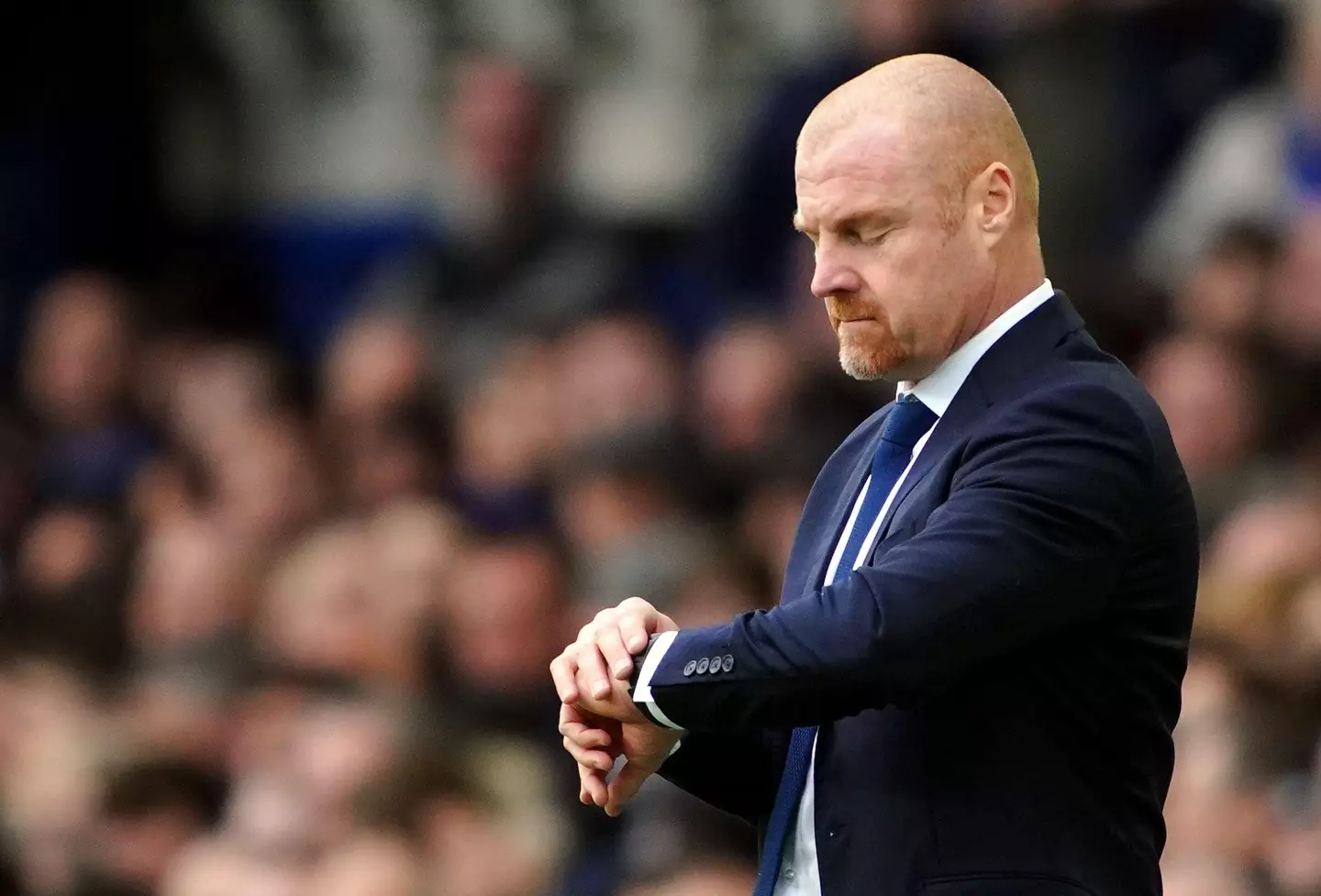Dyche on the touchline. (Image