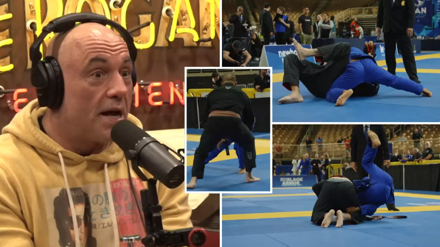 "It’s crazy" - Joe Rogan stunned by what UFC legend did to opponent who was 100 pounds heavier than him