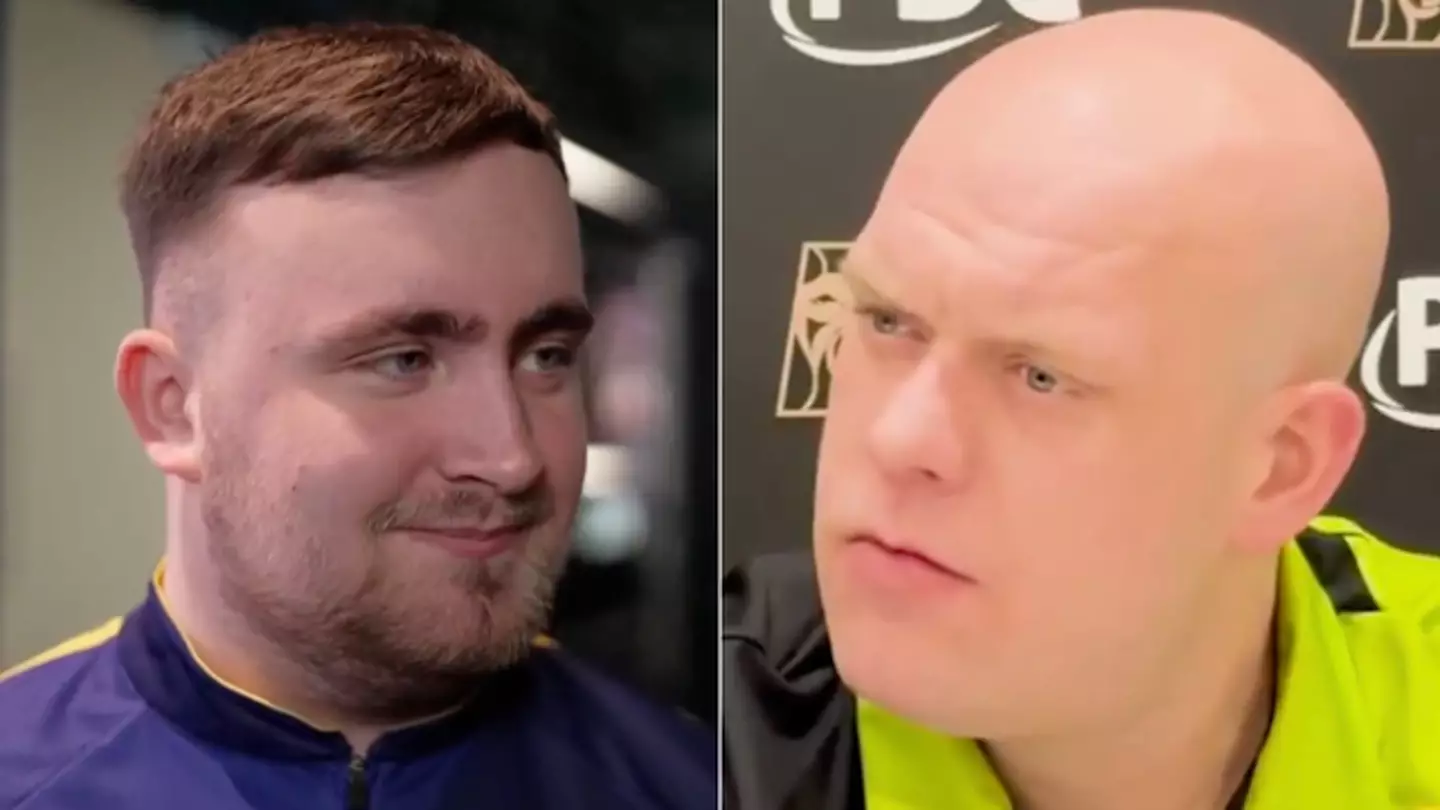 Luke Littler directly addresses Michael van Gerwen's controversial 'baby' comments after losing to darts rival
