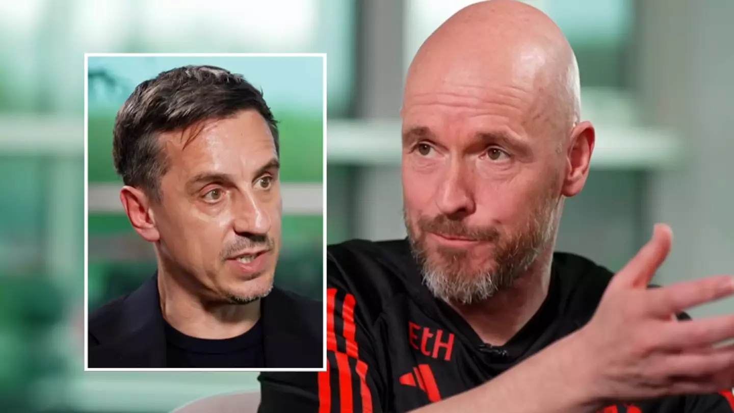 Man Utd fans react after Erik ten Hag makes 'negative' comment in Gary Neville interview