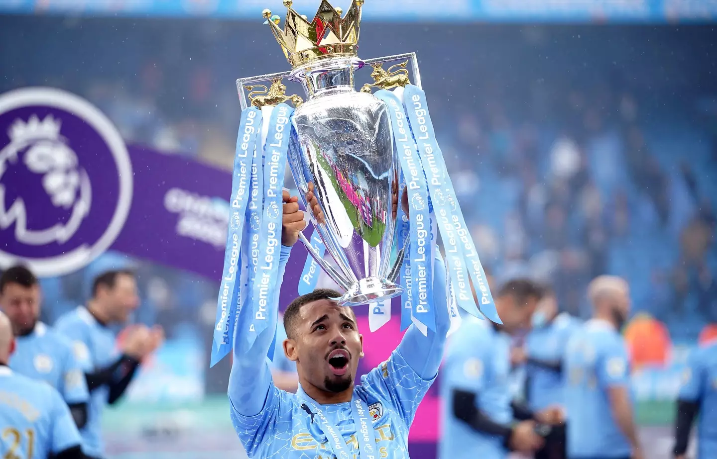 Gabriel Jesus won four Premier League titles at Man City