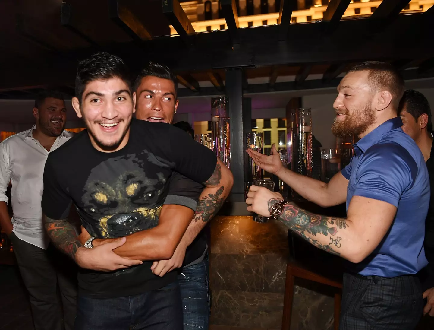 Dillon Danis alongside Cristiano Ronaldo and Conor McGregor (