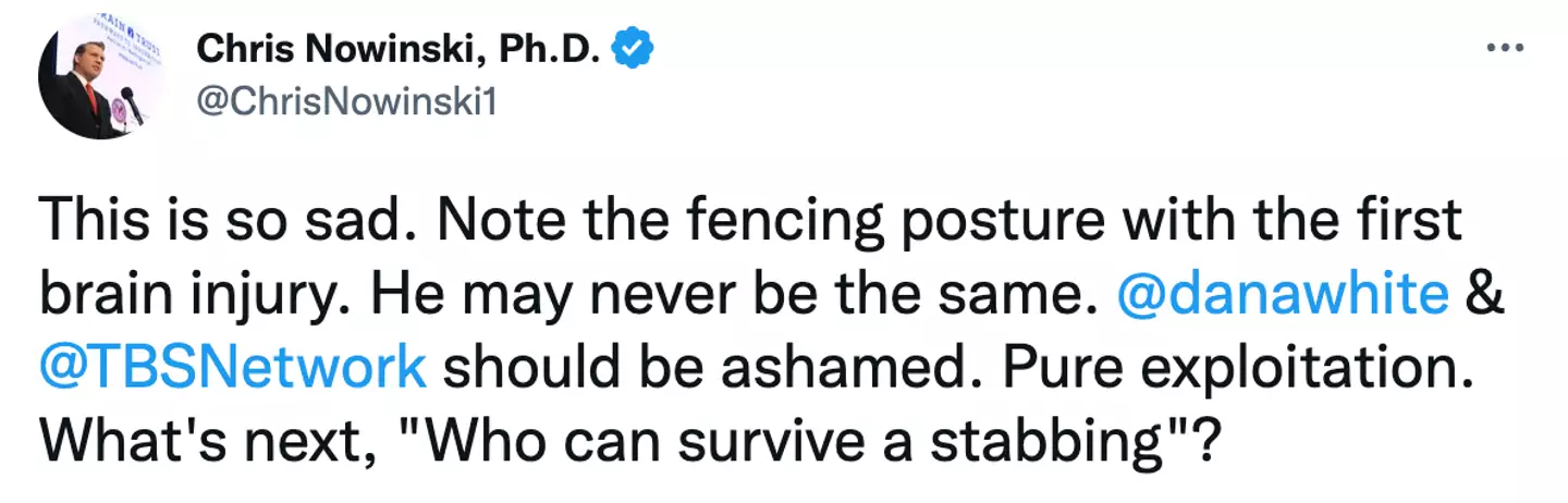 Nowinski's tweet, which has received over 48,000 likes at the time of writing. (Image