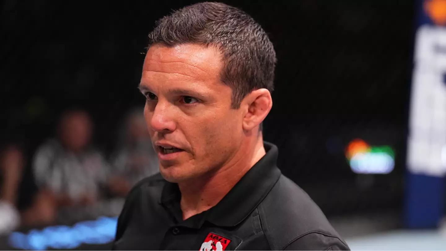 UFC Ref Responds After Being Caught 'Checking Out' Cage Girl