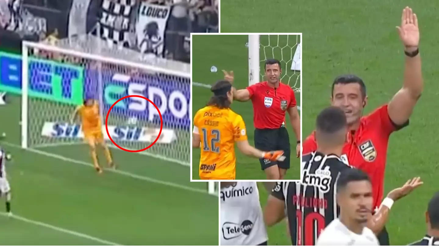Corinthians goalkeeper Cassio shows off football IQ by allowing indirect free-kick to be scored