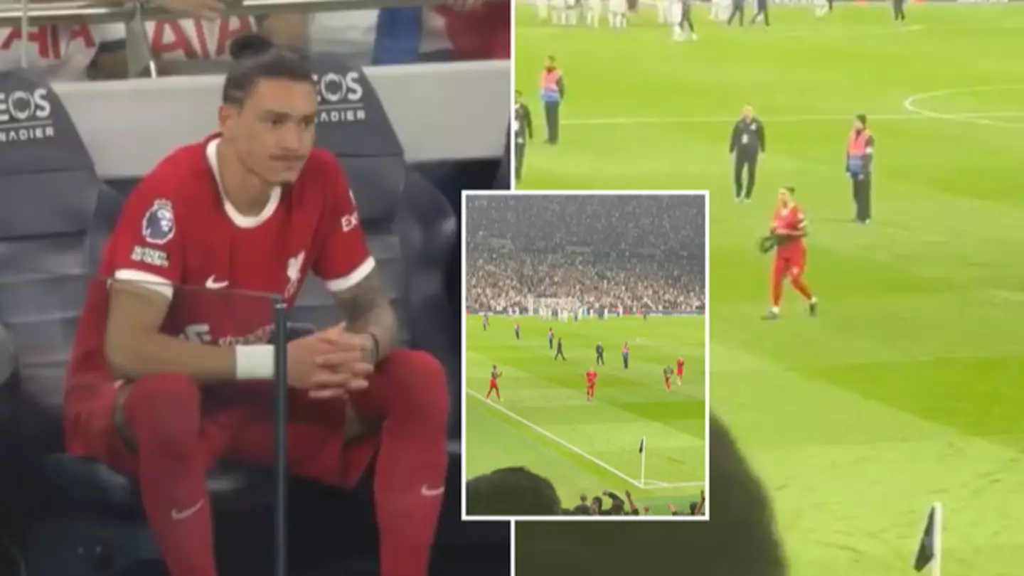 Liverpool fans are loving Darwin Nunez's reaction to Tottenham defeat