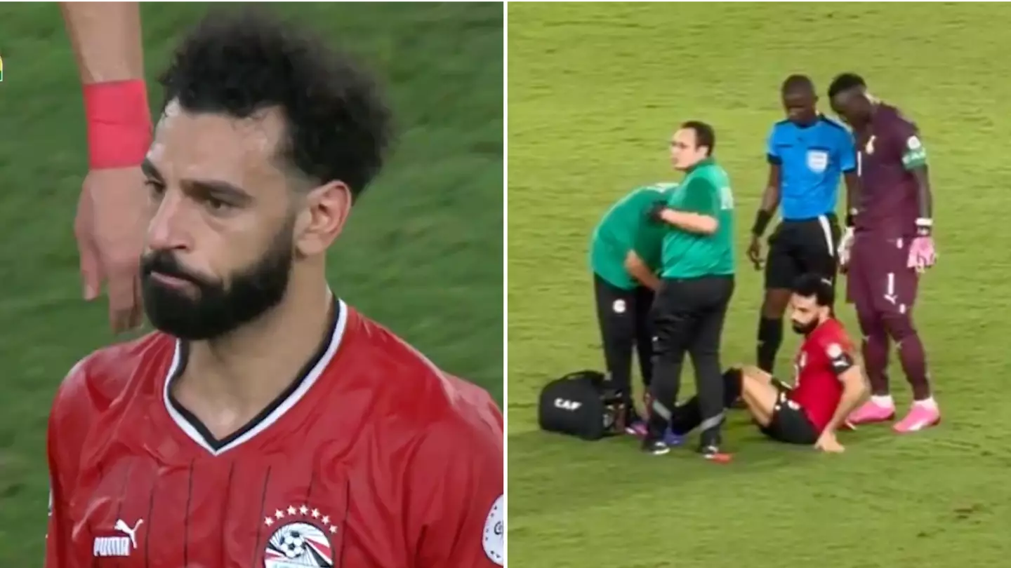Liverpool fans extremely concerned after watching Mohamed Salah suffer injury during AFCON