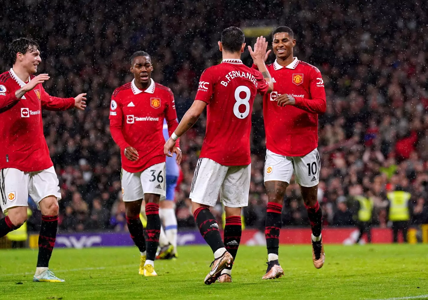 United's recent form has some believing they could battle for the title. Image: Alamy