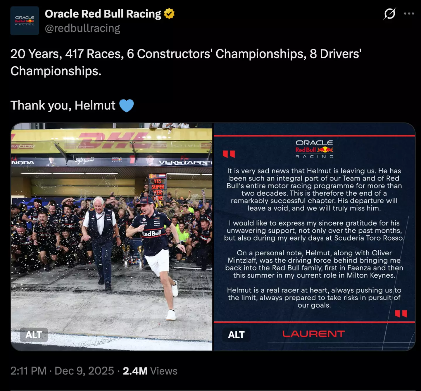 Image: Twitter/Red Bull Racing