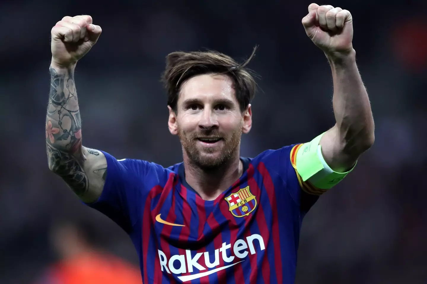 Lionel Messi during his Barcelona days. Image: Alamy