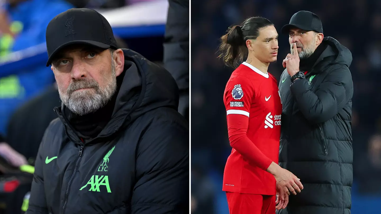 Jurgen Klopp was close to doing something 'he has never done' to his Liverpool team during Everton defeat