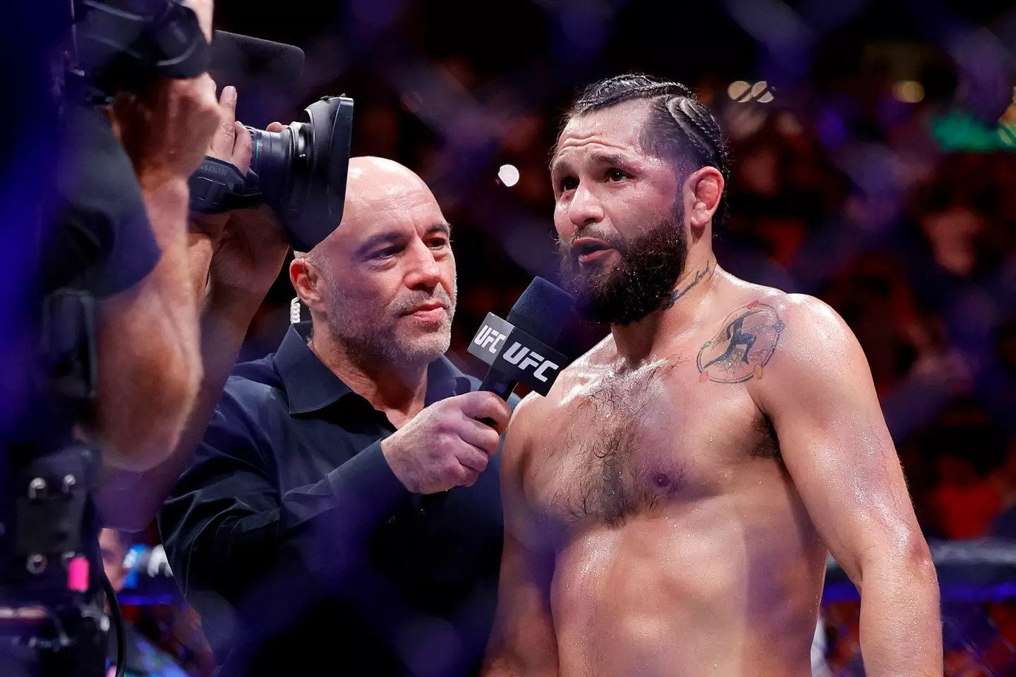 Jorge Masvidal will be in the ring this weekend to face Nate Diaz. (Image: Getty)
