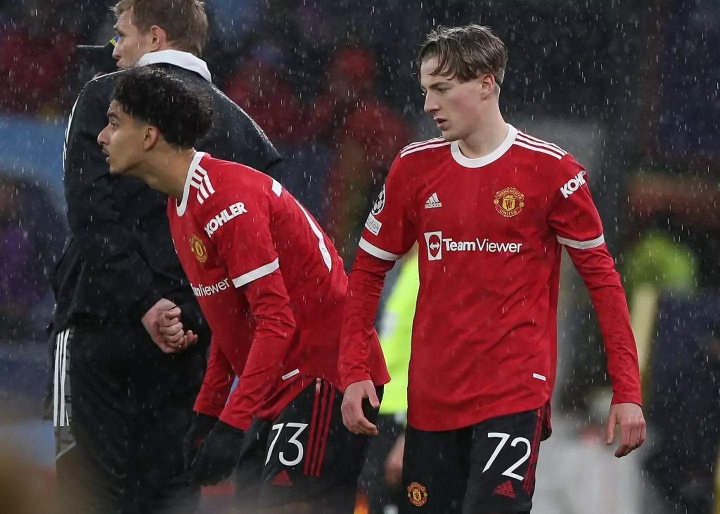 Zidane Iqbal and Charlie Savage made their Manchester United debuts together. (Getty Images)