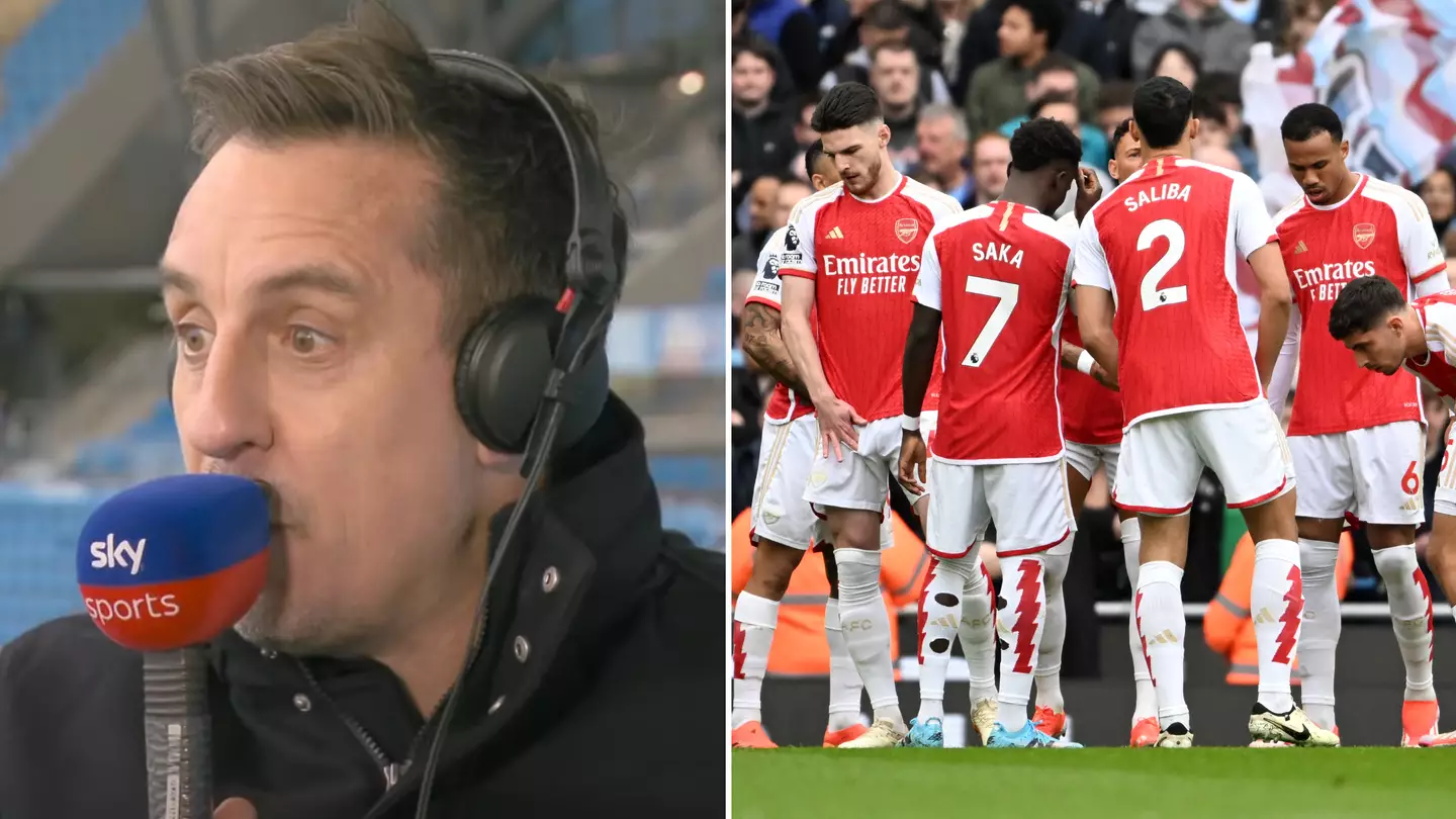Gary Neville singles out 'terrible' Arsenal player in draw against Man City