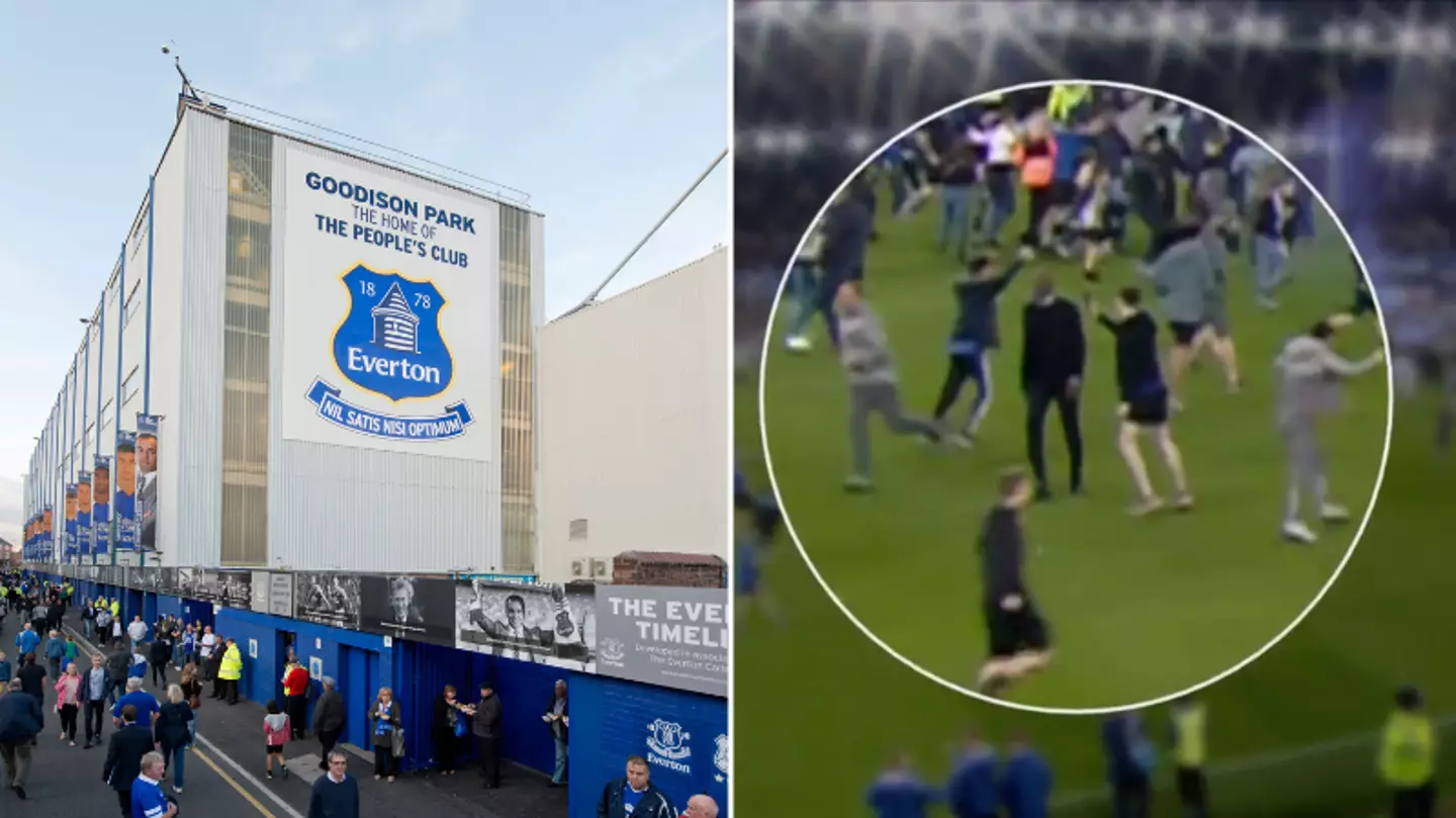 Fan Calls For Ten Point Deduction For Pitch Invasions After Everton Match Ended In Controversy