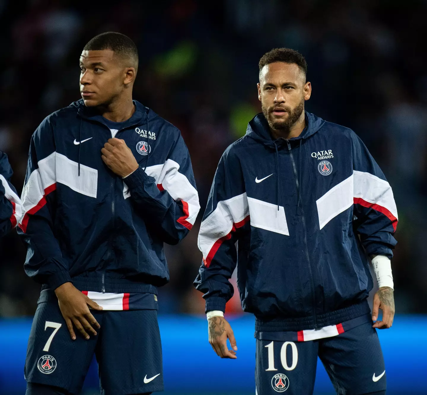 Mbappe's relationship with Neymar is said to have deteriorated this season (Image: Alamy)