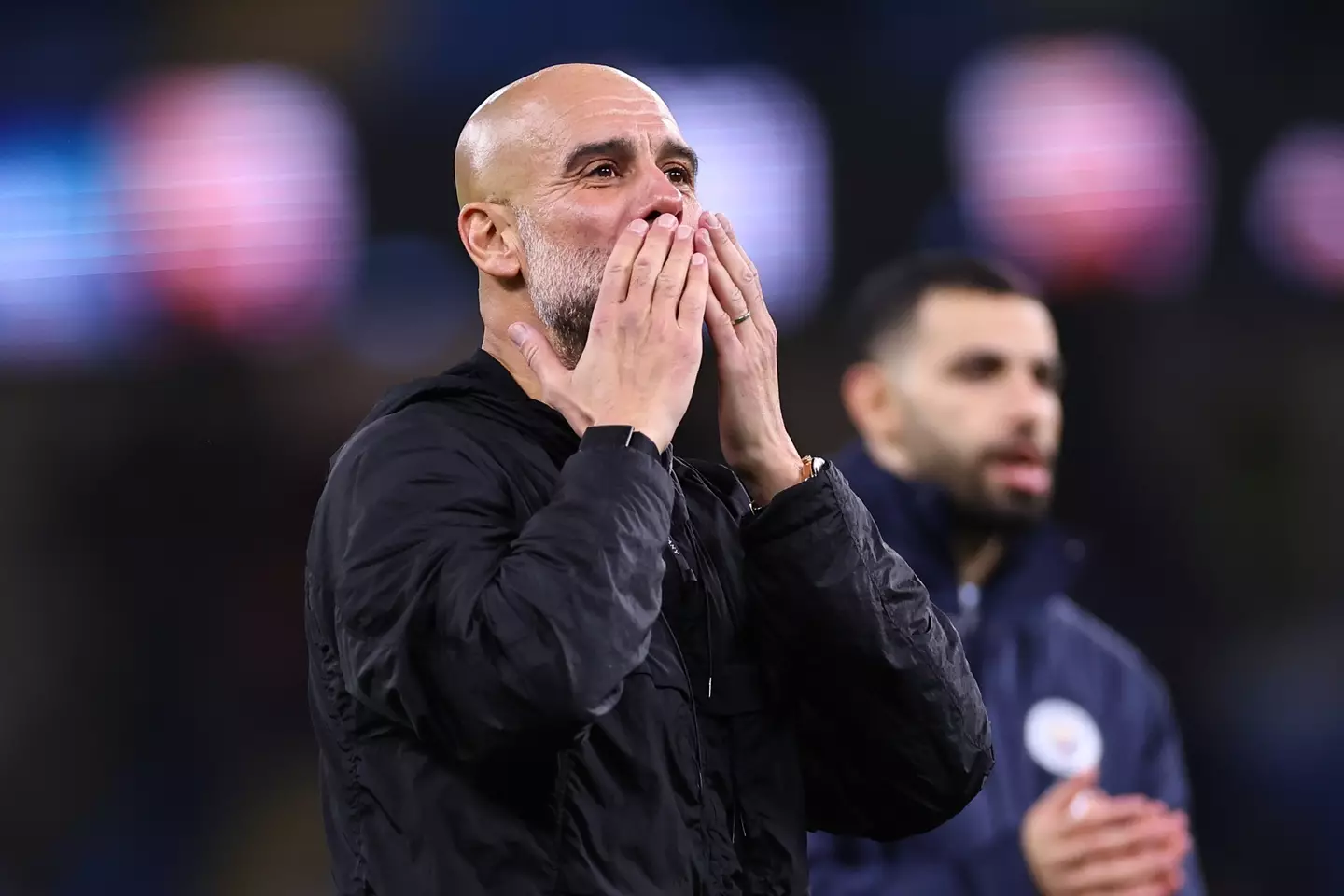 Guardiola spoke out about the conflict in Palestine. Image: Getty