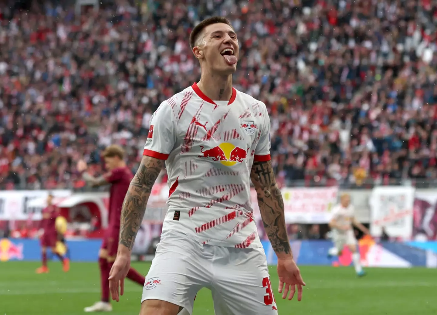 Benjamin Sesko has been linked with several clubs this summer. (Image: Getty)