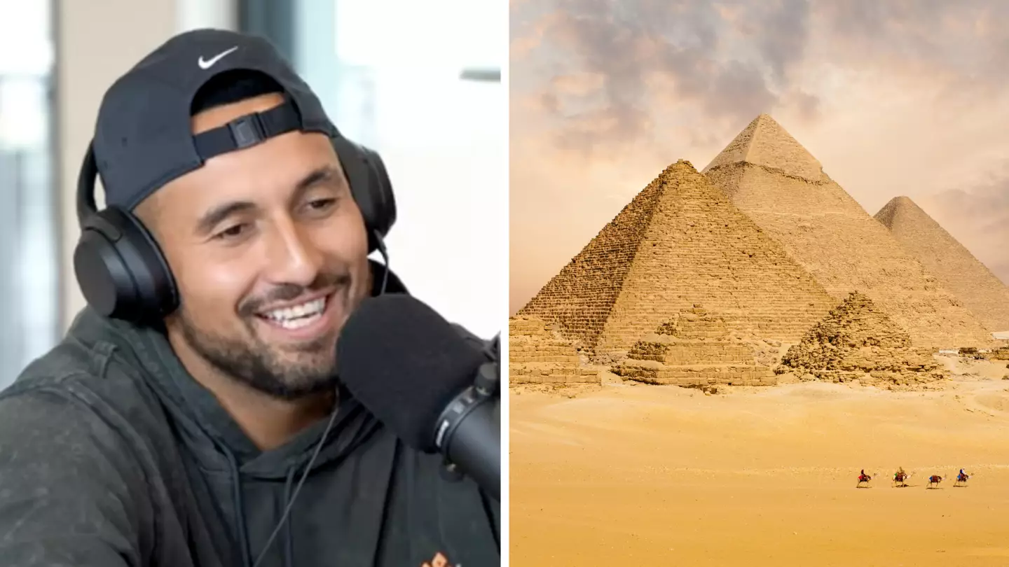 Nick Kyrgios tells Logan Paul that he doesn't believe the pyramids were man-made