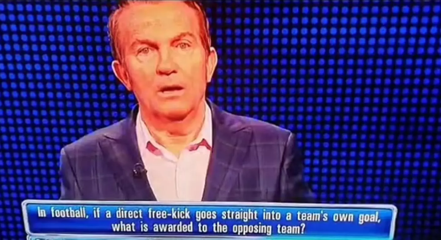 Walsh was left stumped by this question on 'The Chase' (Image: ITV)