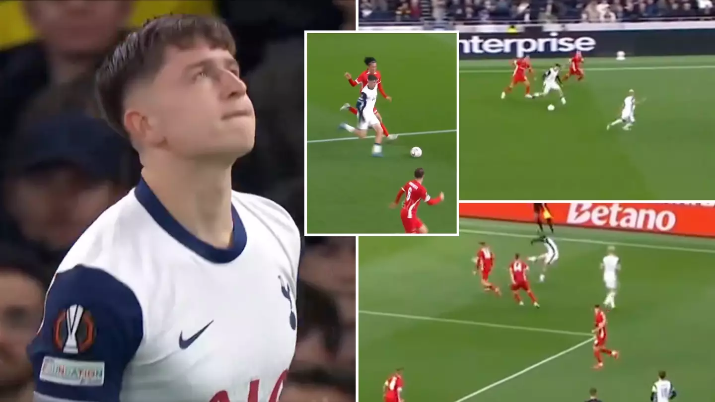 Compilation of Mikey Moore's insane highlights vs AZ Alkmaar goes viral as Spurs wonderkid compared to Neymar